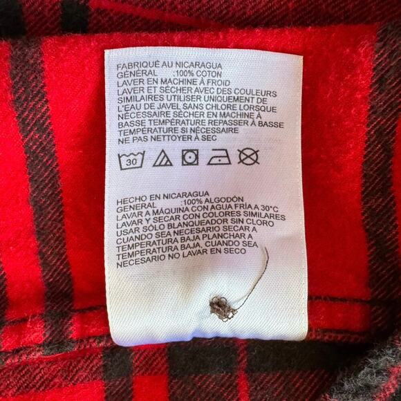 Timberland Pro Original Fit Plaid Flannel Long Sleeve Shirt Western Barn Large - Picture 4 of 9